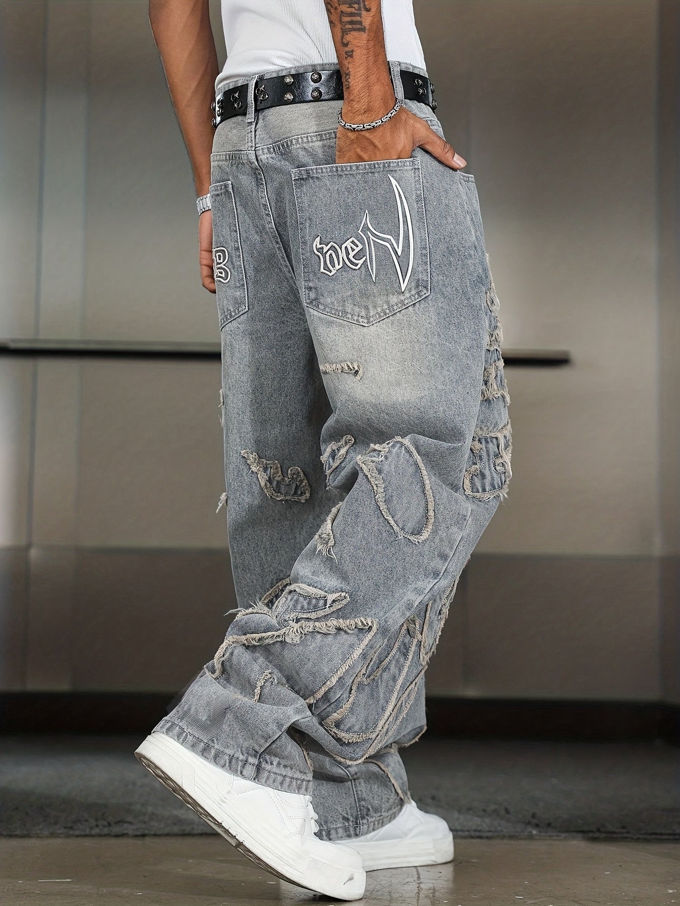 Retro Denim Pants