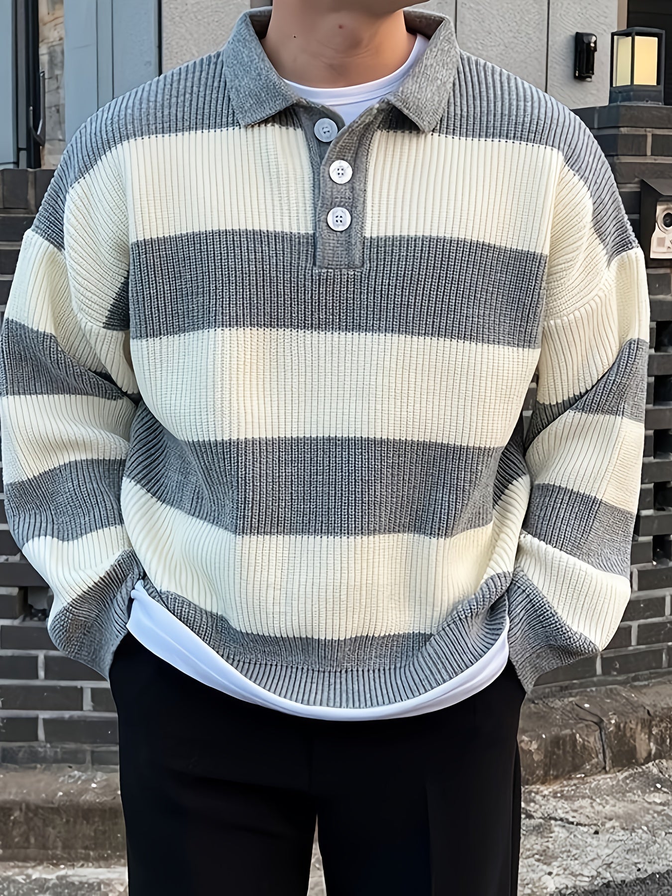 Men'S Casual Crew Neck Sweater