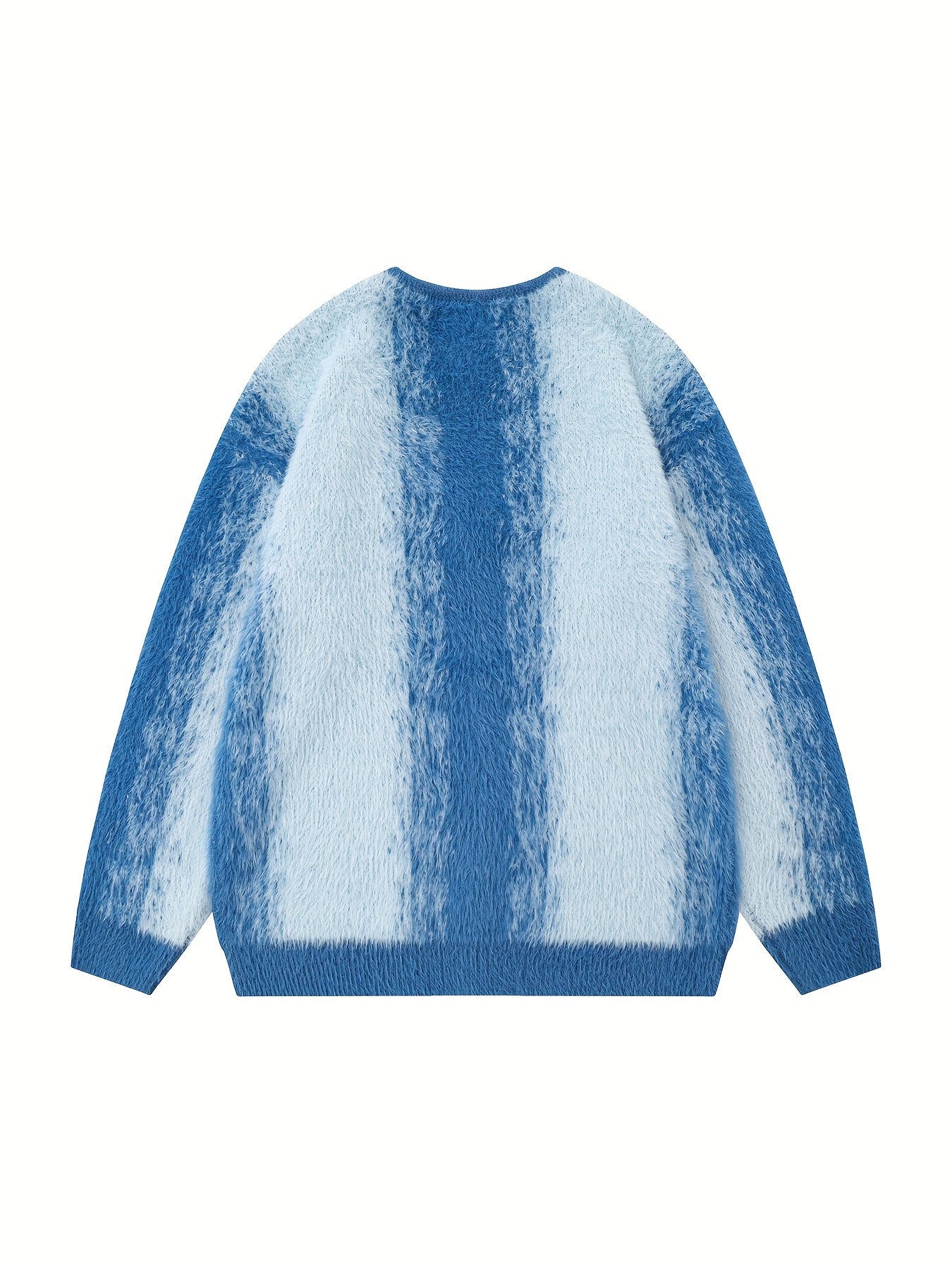 Gradient Color Loose Sweater Cardigan