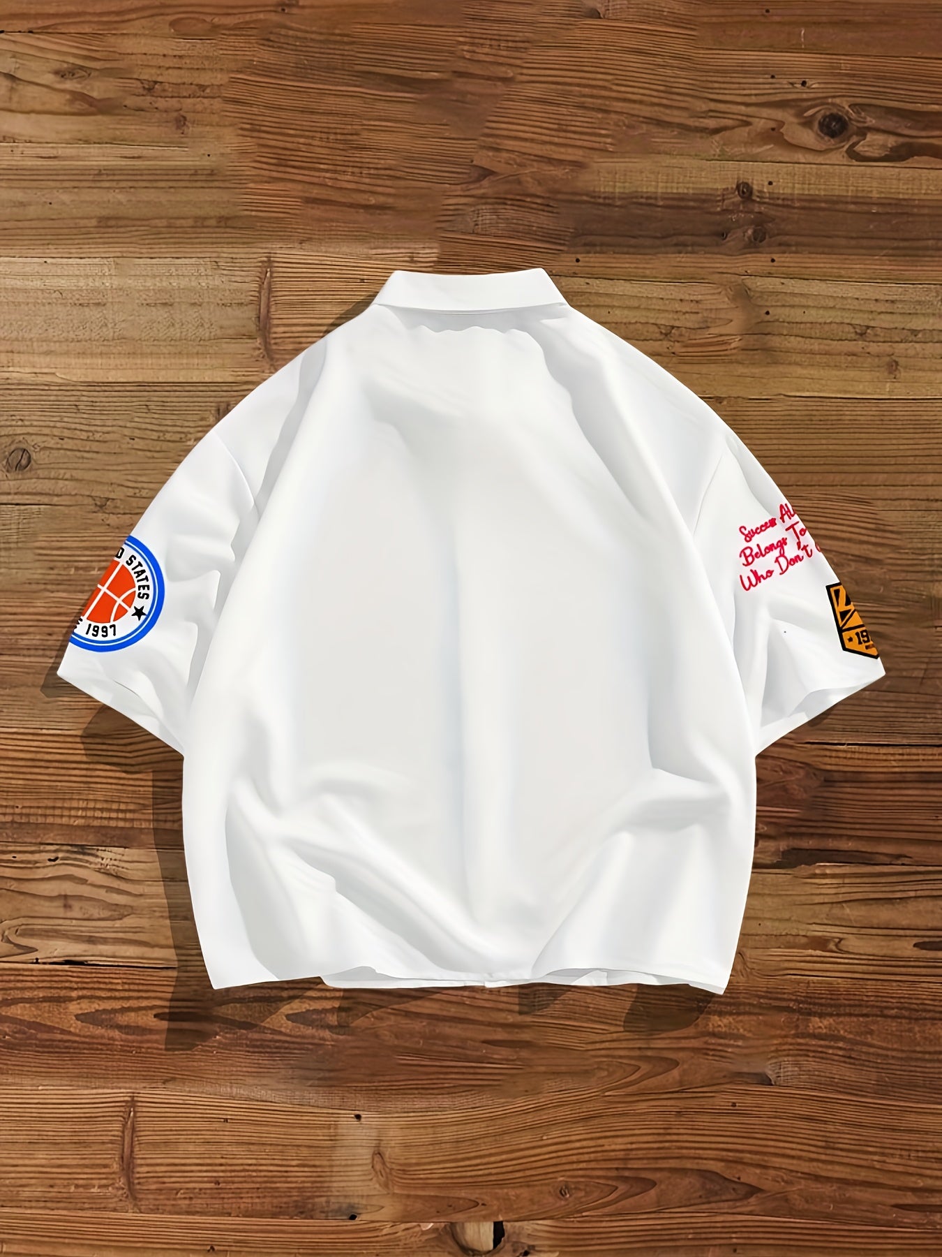 Men's White Short Sleeve Casual Shirt