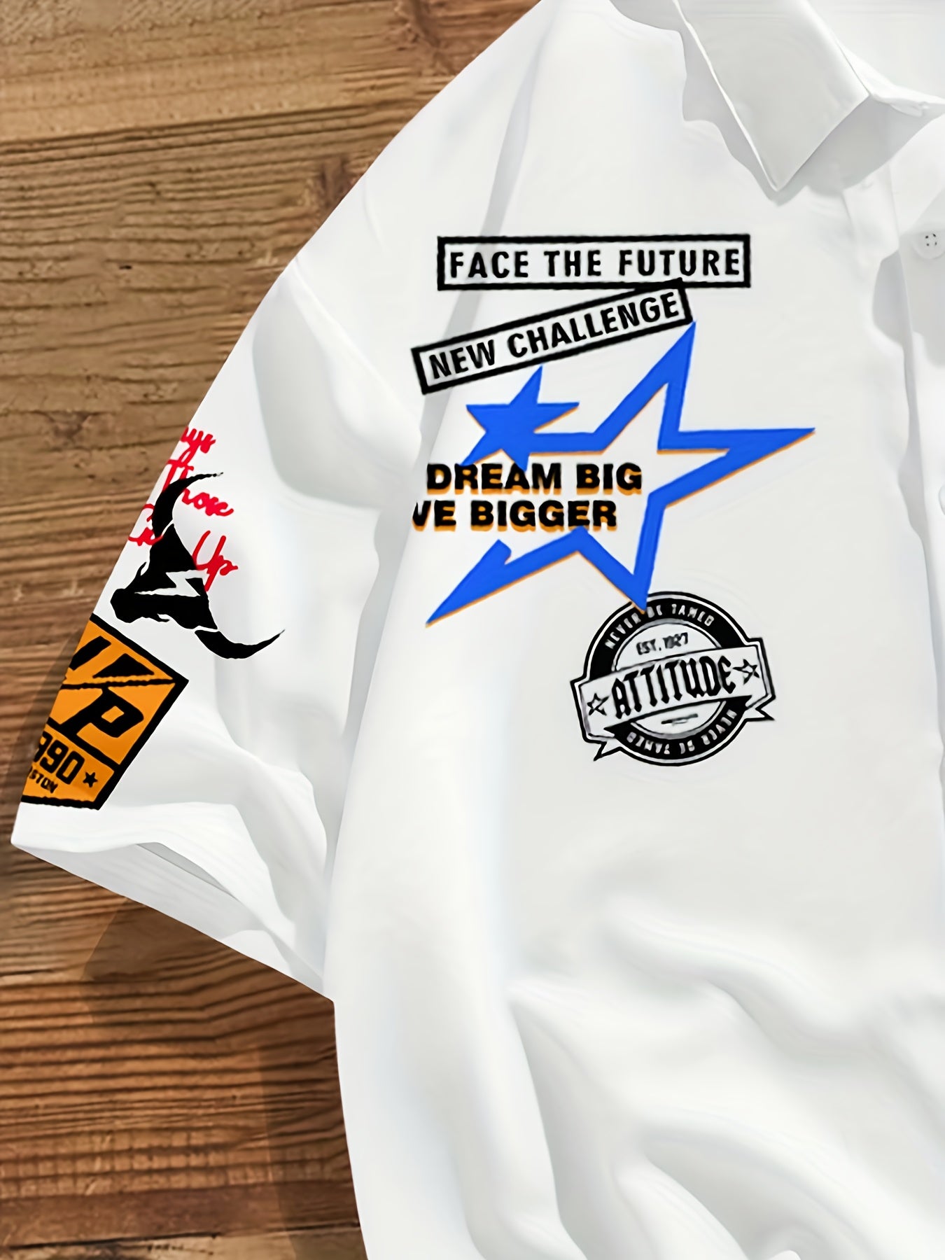 Men's White Short Sleeve Casual Shirt