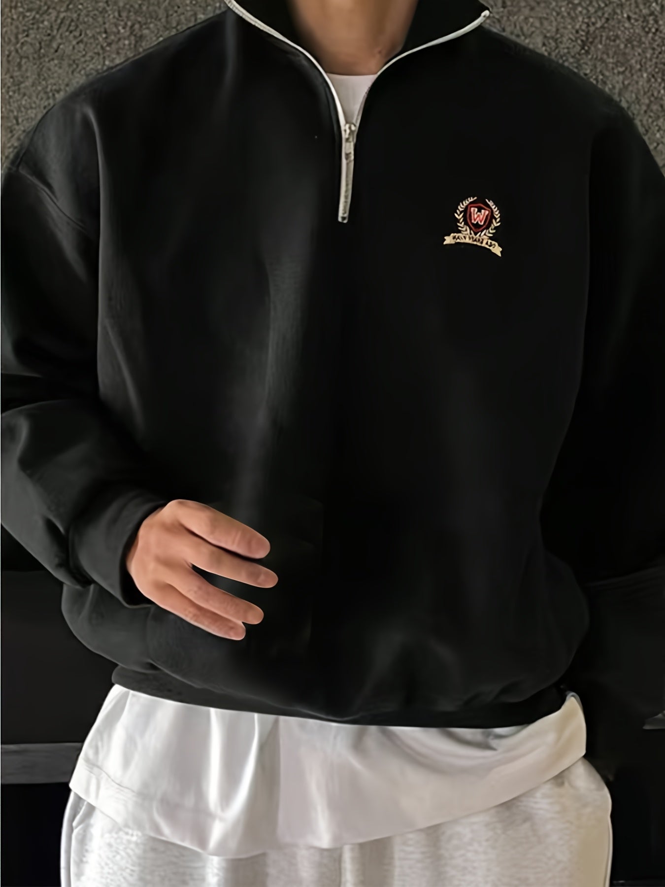 Men's Zip-Up Pullover Sweatshirt