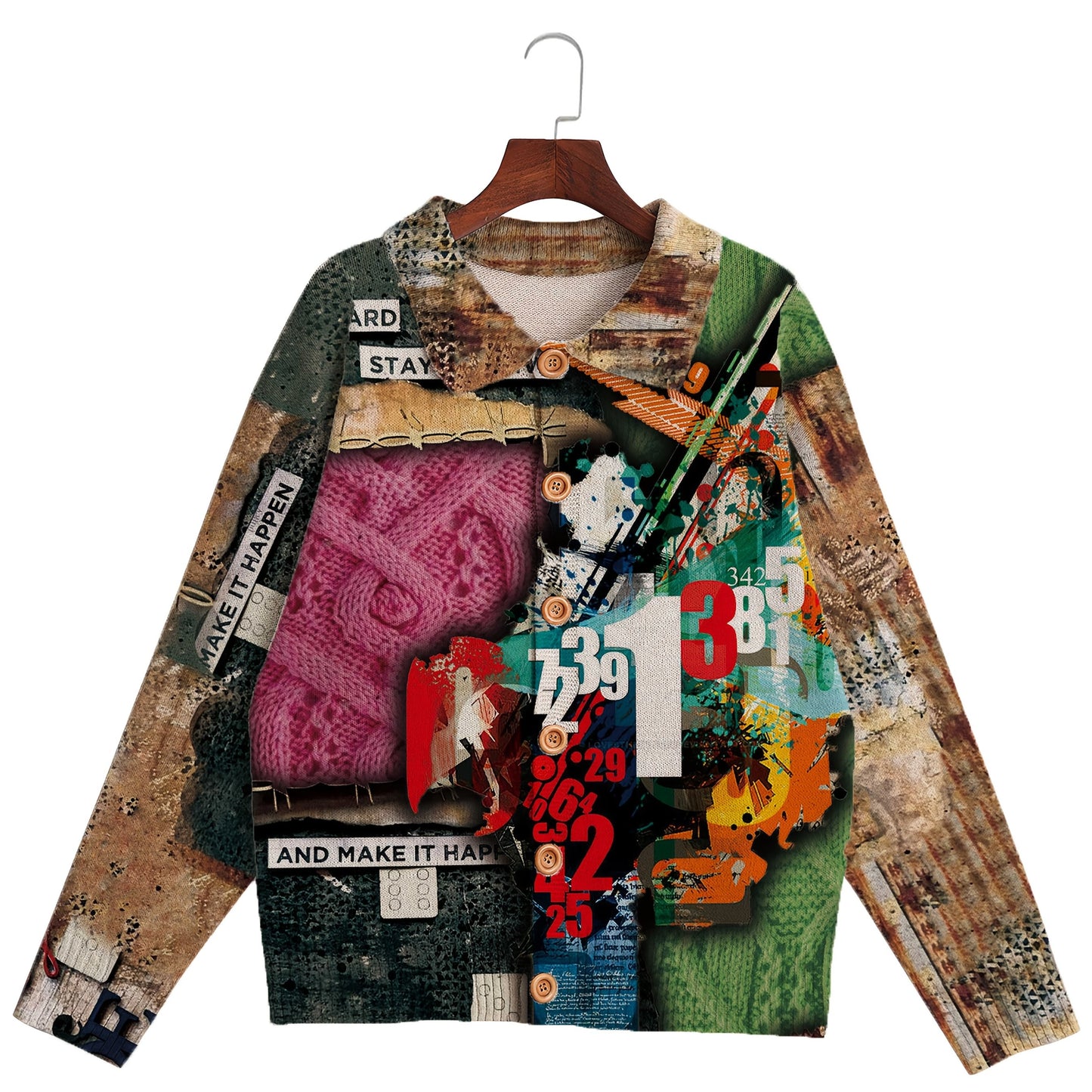 Men'S Casual Loose Fit Knit Sweater Cardigan