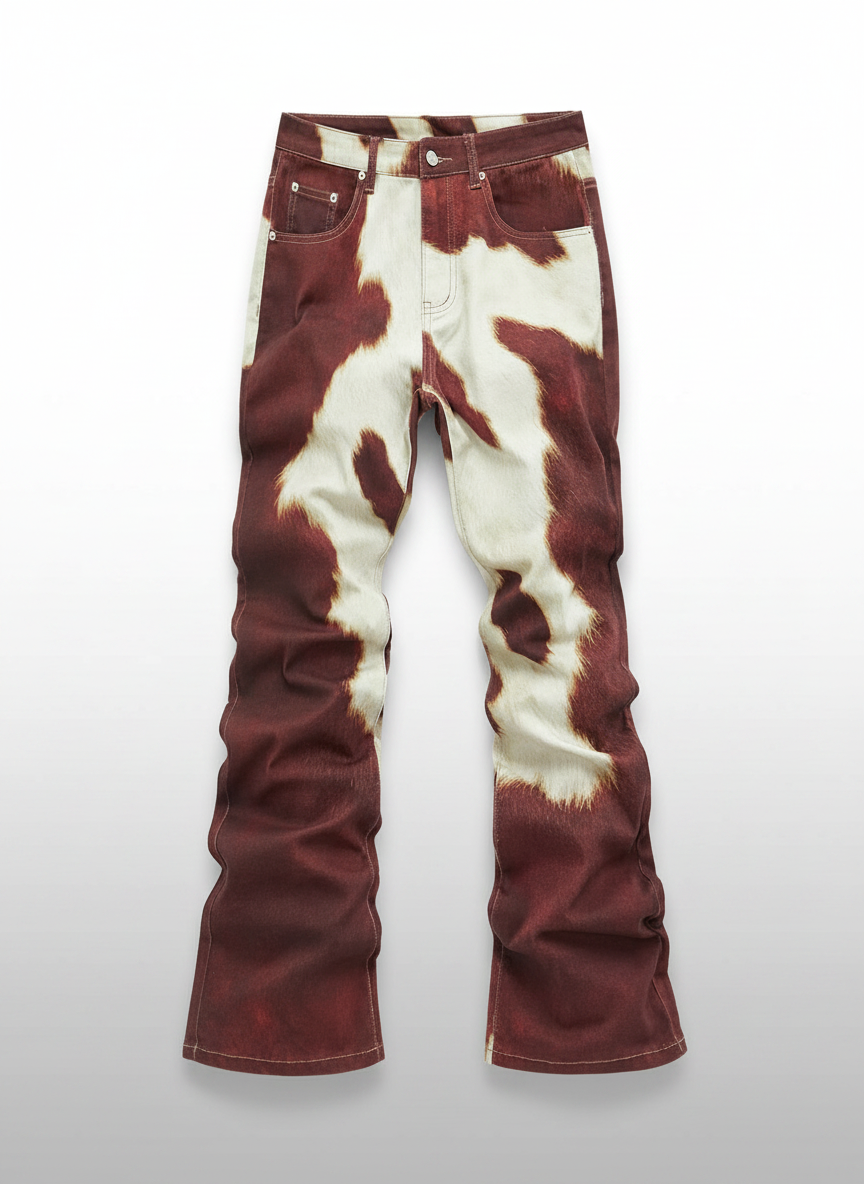 Contrast Color Pocket Denim Jeans