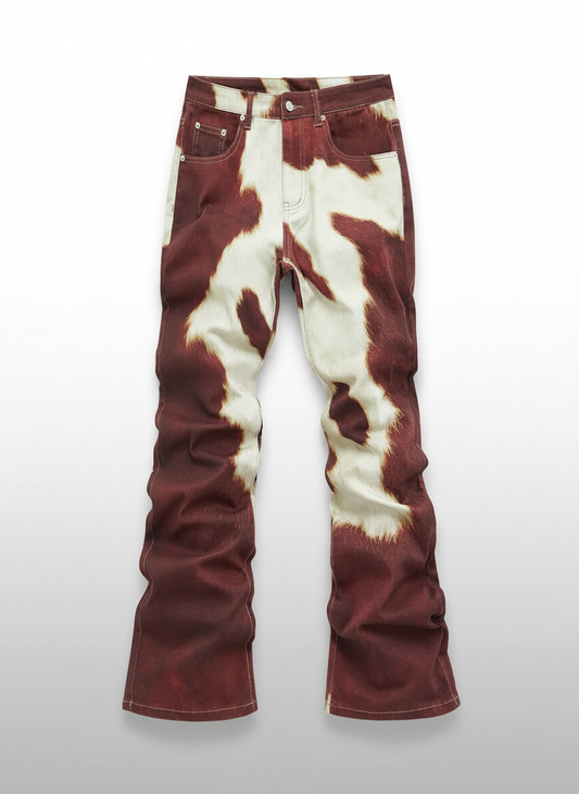 Contrast Color Pocket Denim Jeans