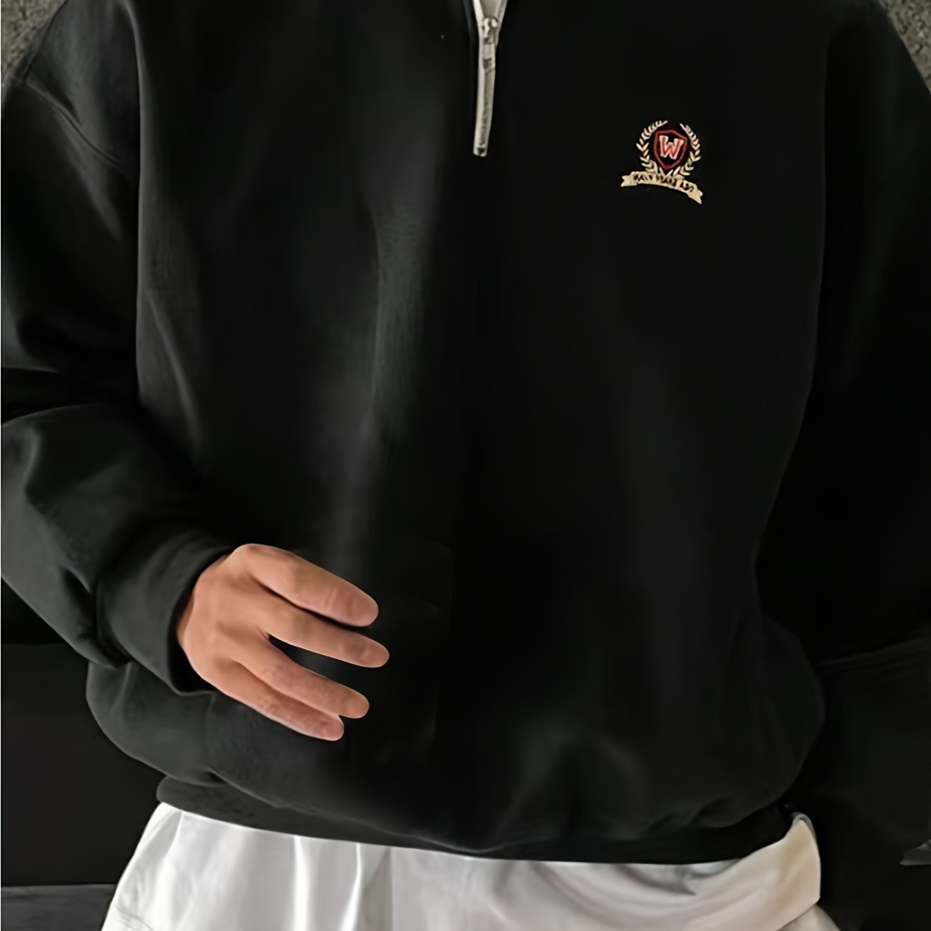 Men's Zip-Up Pullover Sweatshirt