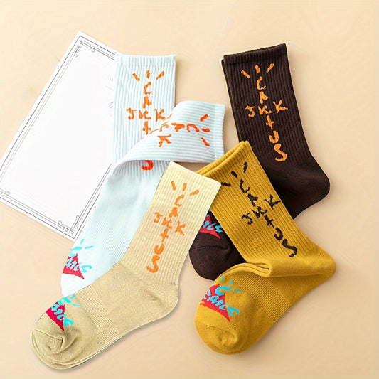 Travis Scott 4-Pack High-Top Mid-Calf Socks