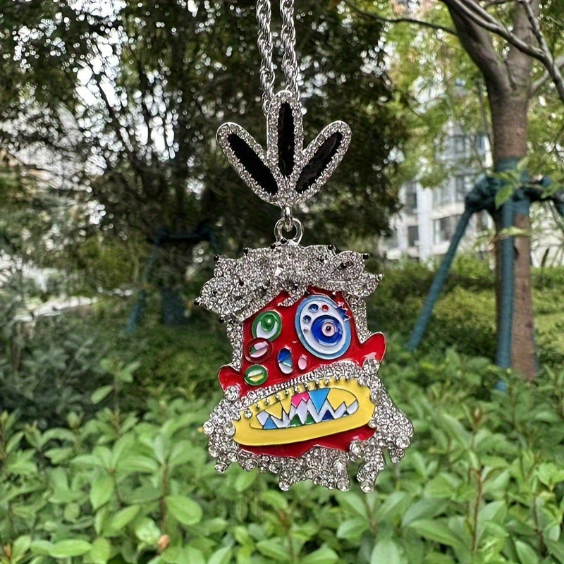 Colorful Enamel Pendant Necklace