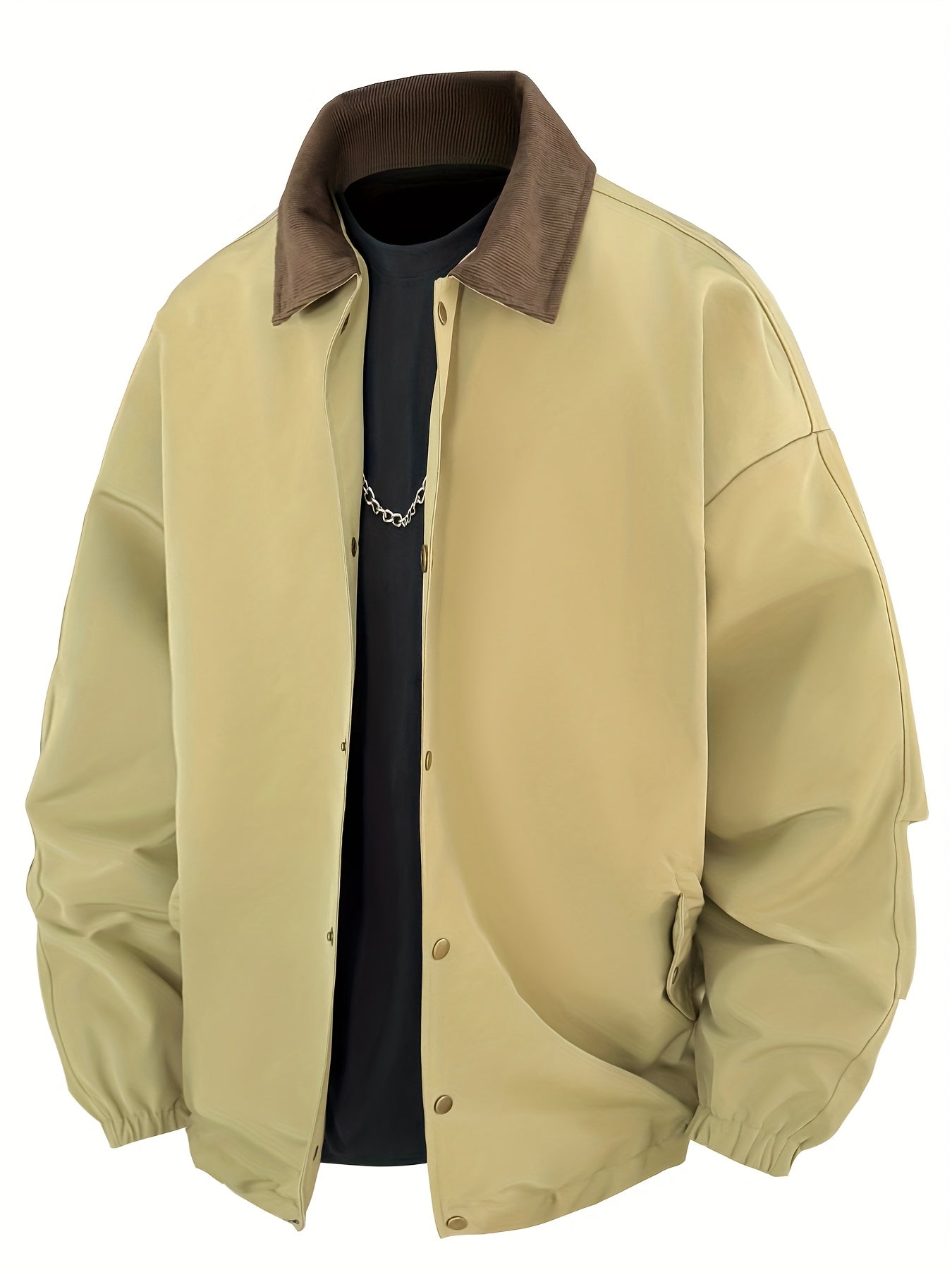 Vintage Turn-Collar Jacket