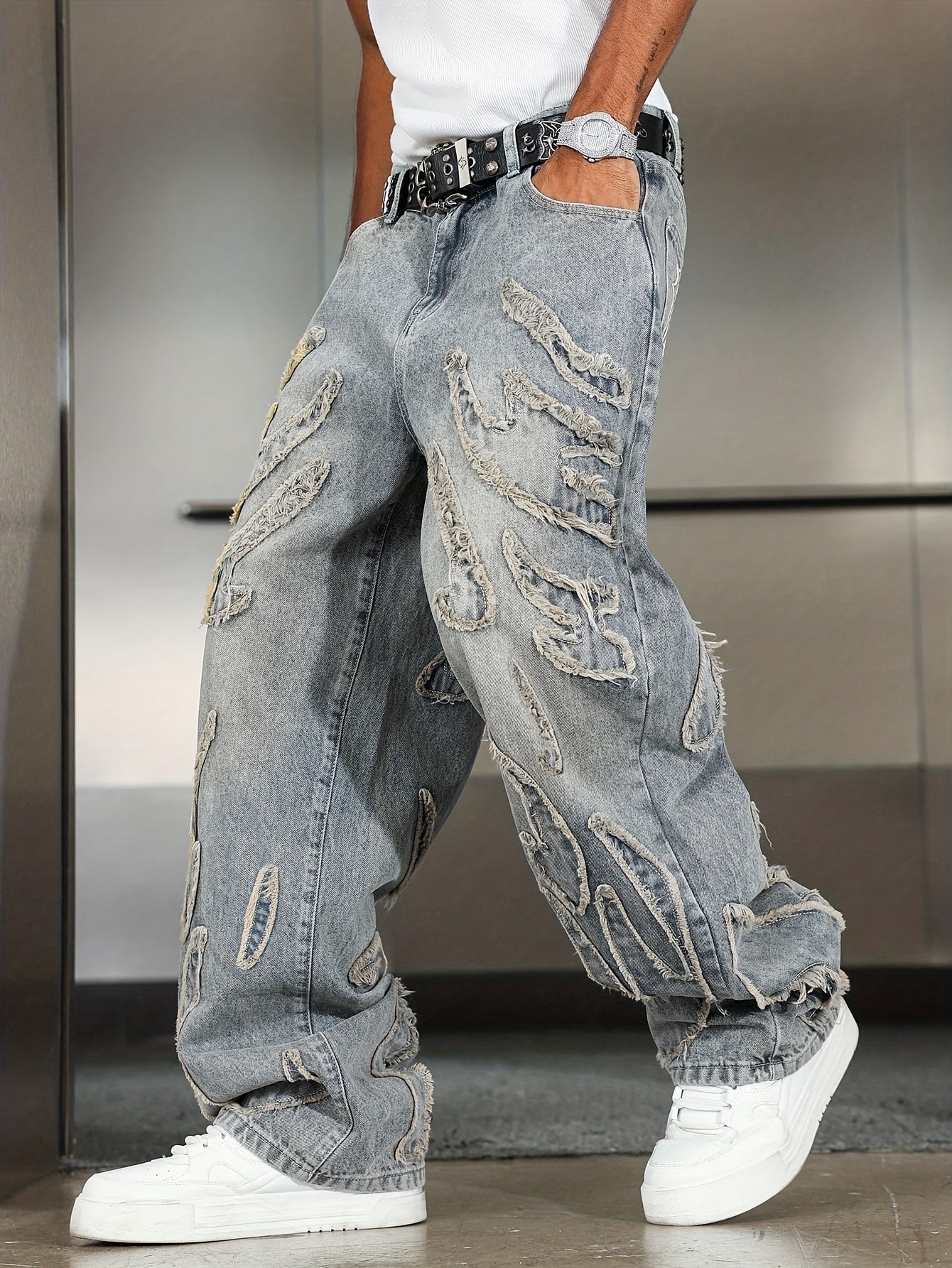 Retro Denim Pants