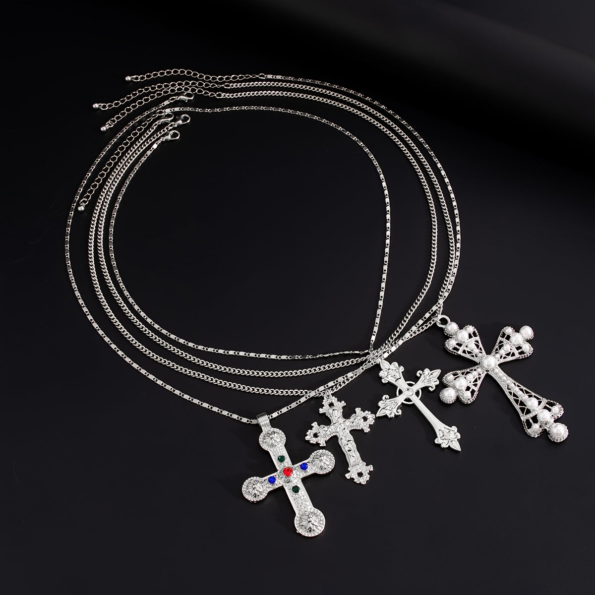 4pcs/Set Vintage Men'S Necklaces